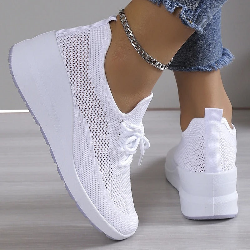 Baskets  Tricotées à Semelle Épaisse | Légèreté et Style Minimaliste