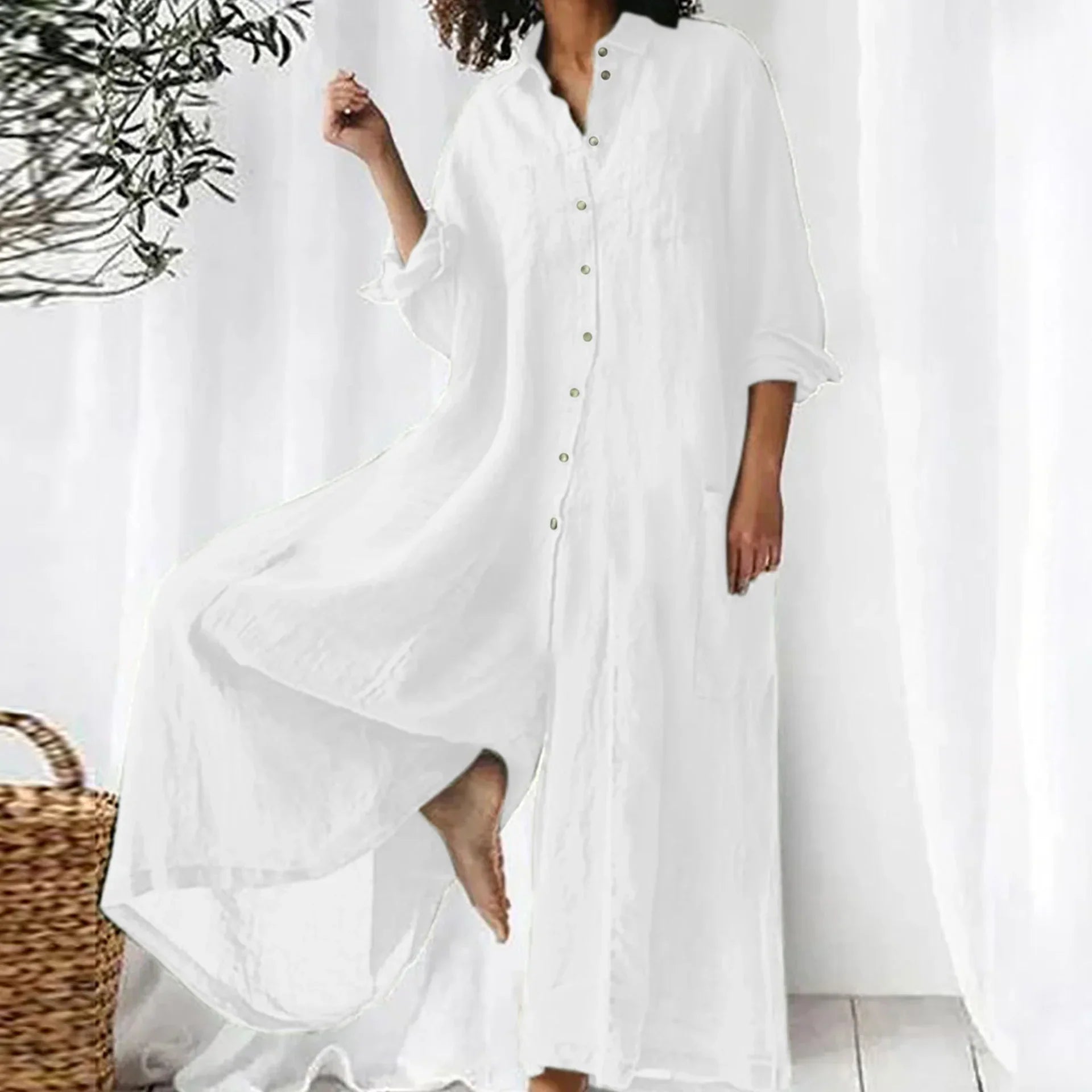 Combinaison Chemise Oversize | Élégance Minimaliste