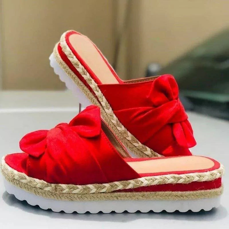 Sandales à Nœud Plateforme | Confort Chic en Mode Estival