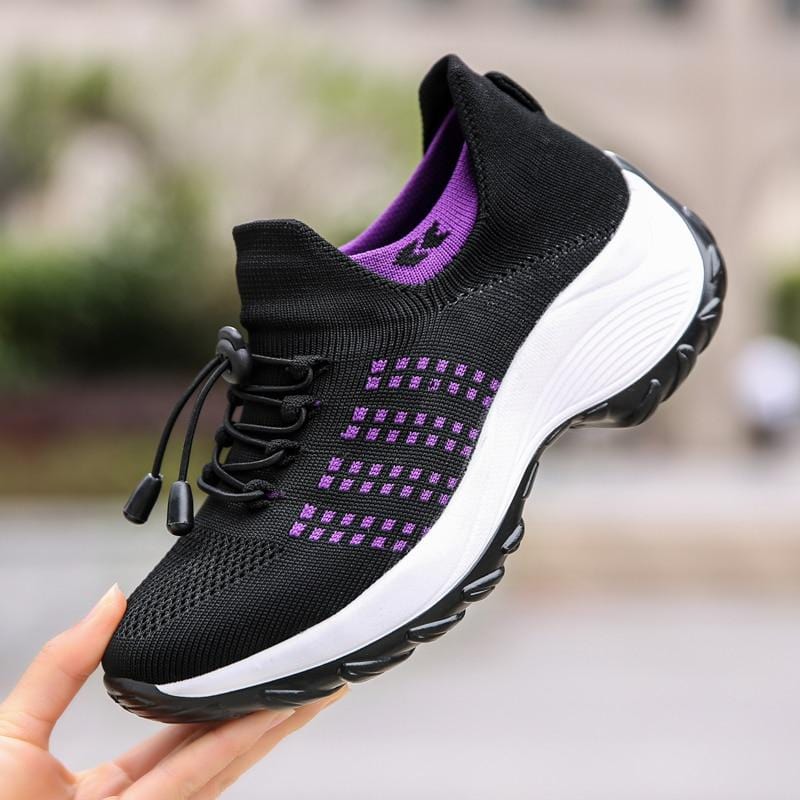 Baskets Running à Détails Violets | Performance et Style Sportif