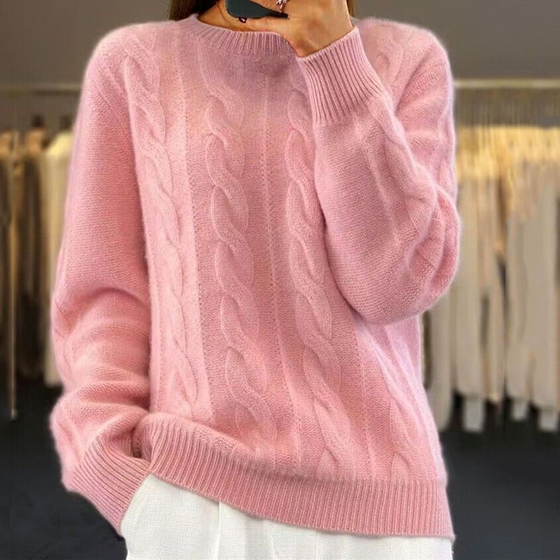 Pull Torsadé | Laine & Cachemire | Doux et Élégant
