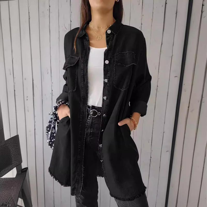 Chemise Longue en Jean | Look Décontracté et Polyvalence Totale