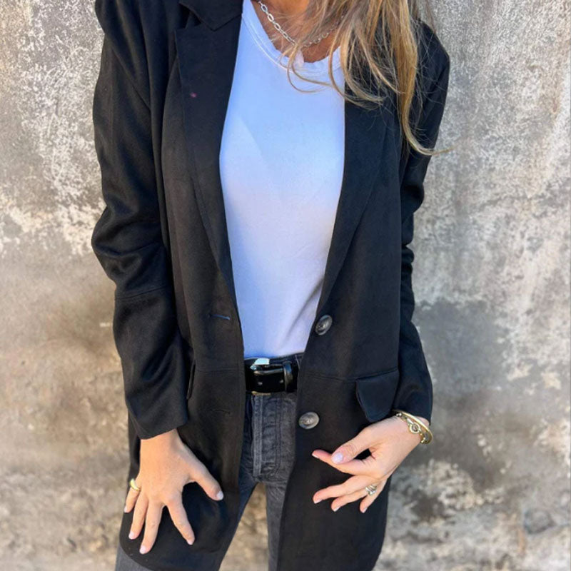 Manteau Long Camel | Élégance Minimaliste | Coupe Blazer Structurée