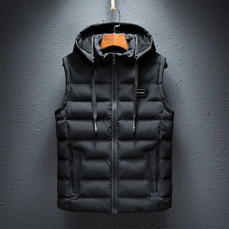 Gilet Matelassé | Noir | Chaud et Urbain