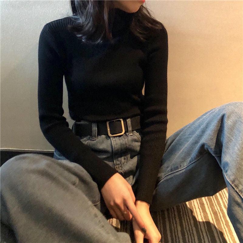 Clara - Pull Col Roulé | Tricot Côtelé | Ajusté & Élégant