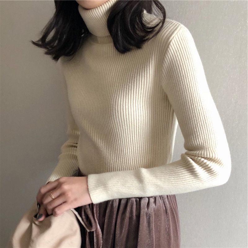 Clara - Pull Col Roulé | Tricot Côtelé | Ajusté & Élégant