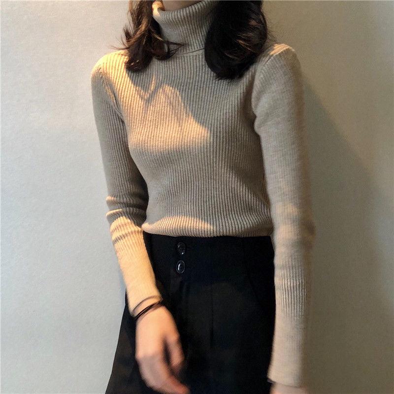 Clara - Pull Col Roulé | Tricot Côtelé | Ajusté & Élégant