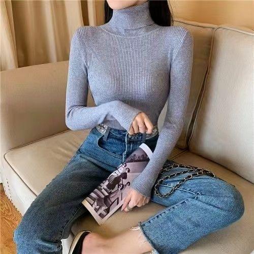 Clara - Pull Col Roulé | Tricot Côtelé | Ajusté & Élégant