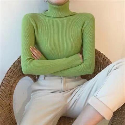 Clara - Pull Col Roulé | Tricot Côtelé | Ajusté & Élégant