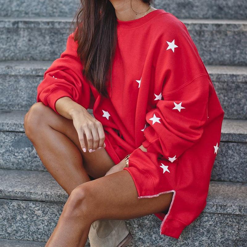 Sweat Oversize Étoilé | Confort et Style | Tendance Décontractée
